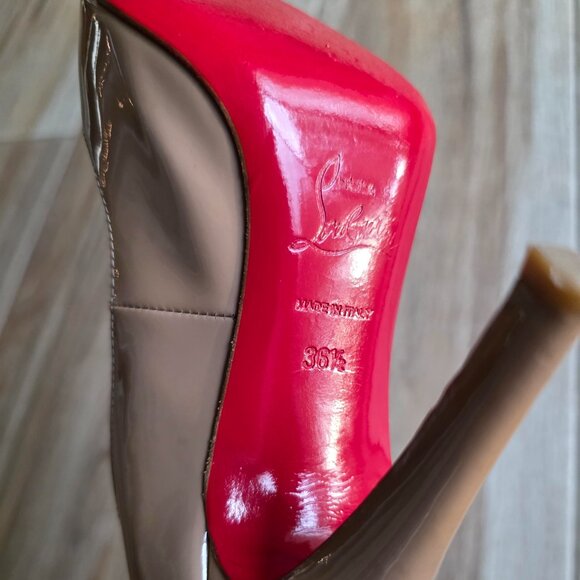 Christian Louboutin Fifille Simple Nude Patent Leather Pumps Eur. 36.5 - Picture 10 of 13